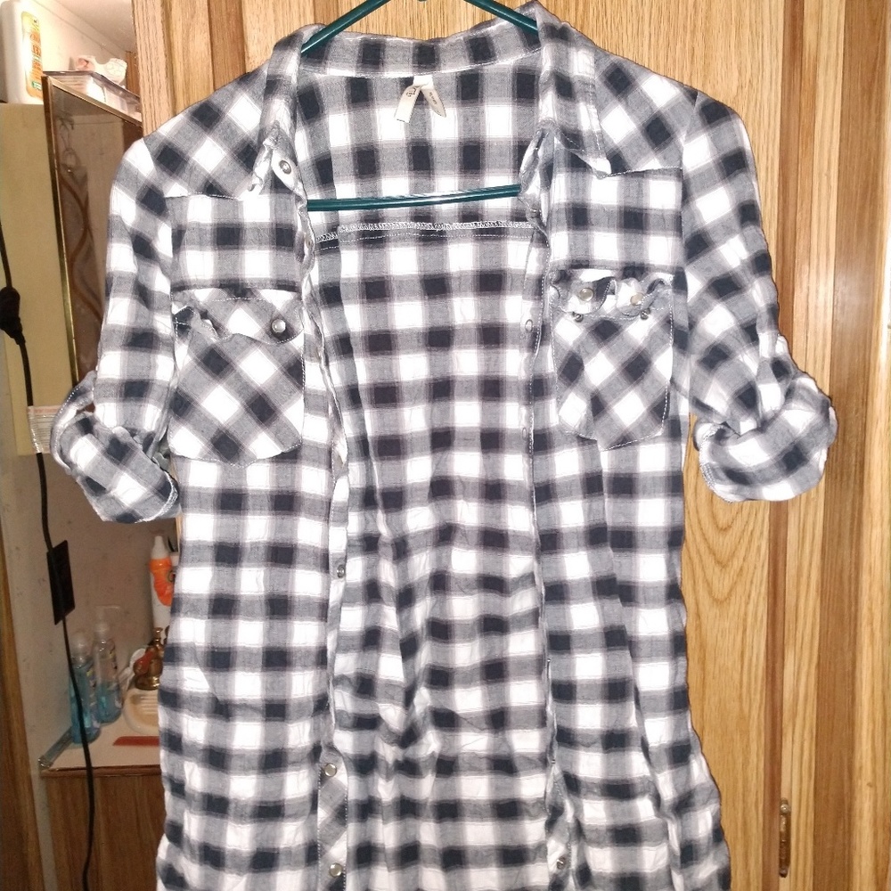 Plaid cover shirt